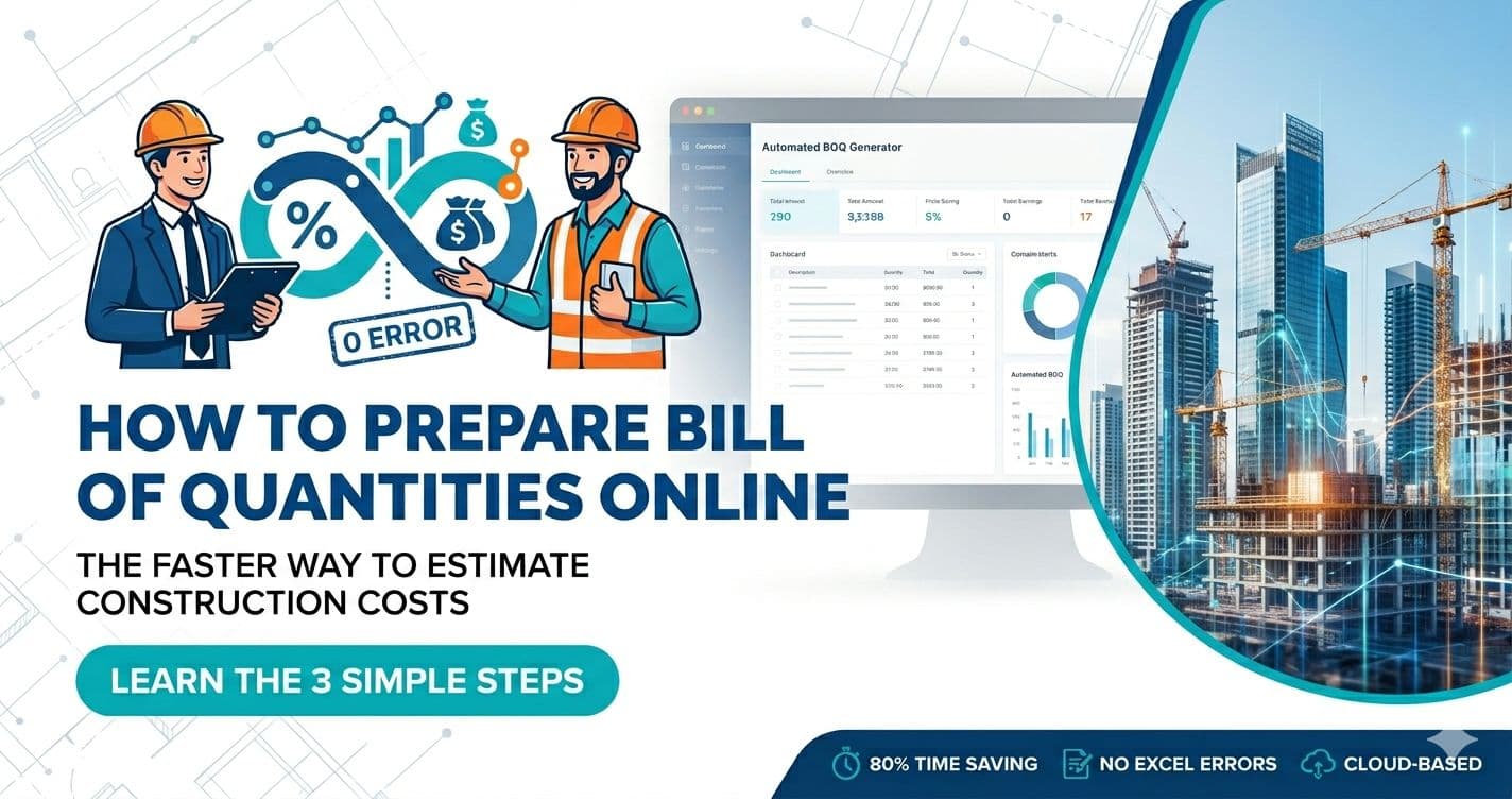 How to Prepare Bill of Quantities Online: A Faster Way to Estimate Construction Costs