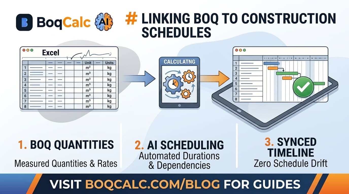 How Contractors Turn Priced Quantities Into a Project Timeline